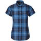 WOMENS SS TARTAN SHIRT XS B01 ブルー [アウトドア シャツ]