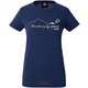WOMENS BRITPOP TEE-CARABINER 424706 インディゴ I00 Lサイズ [アウトドア カットソー レディース]