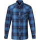 LS Tartan Shirt 421849 B01 ブルー Sサイズ [アウトドア シャツ メンズ]