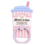 74326-1 [スマホリング pom ponette [カフェ/ピンク]]