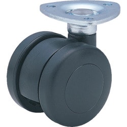 ユーエイ 双輪キャスター自在車 50径ナイロン車輪 P-50G