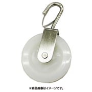 PB-65HK [水本 ナイロンプーリー フック外れ止め付 使用ロープ径～9mm （151-8732） 1個]