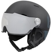 MIGHT VISOR-PREMIUM AA31842 M.BK&Grey/Phot Mサイズ（55-59cm） [スキーヘルメット]