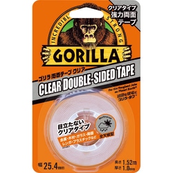 強力両面テープ ゴリラ両面テープ クリア 25.4mm×1.52m×厚さ1.0mm NO1780