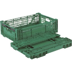 RS-BM33S [リス RSコンテナーRS-BM33S(薄型折りたたみコンテナーワンタッチ) 緑]