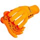 ET Touch D-Logo Hi-vis オレンジ タッチパネル対応 グローブ L [サイクルグローブ]