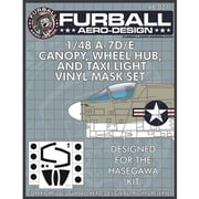 FMS-021 A-7D/E キャノピー&ホイールハブ用 マスクセット [1/48スケール マスクシール]