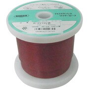 R-SY15V-RED [ニッサチェイン 赤コーティングワイヤロープ100m巻]