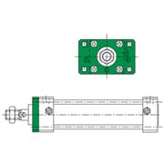 CKD ロッド側フランジ形支持金具 S1-FA-100