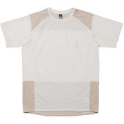 ハイブリッド ティー ショートスリーブ Hybrid T SS Men 930714 J10_White/Beige Lサイズ [アウトドア カットソー メンズ]