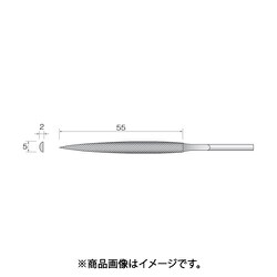 SA4012 [ミニモ 精密ヤスリ 中目 半丸 (5本入)]