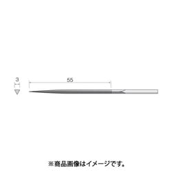 SA4013 [ミニモ 精密ヤスリ 中目 三角 (5本入)]