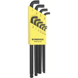 SBLX10 [ボンダス スタビー・ボールポイント・L-レンチ ロング インチ セット10本組(1/16-1/4)]
