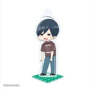 ほむら先生はたぶんモテない 台座付きアクリルキーチェーン Tシャツ [キャラクターグッズ]