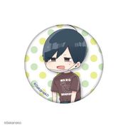 ほむら先生はたぶんモテない 缶バッジ Tシャツ [キャラクターグッズ]