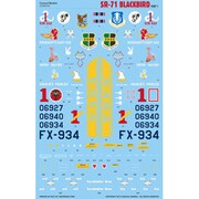 CD48100 アメリカ空軍 SR-71 / YF-12 ブラックバード Part.1 [1/48スケール エアクラフト用デカール]