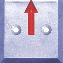 SH-15-2 [STS 境界用標示板(2穴・貼付用)SH-15 (10枚入)]