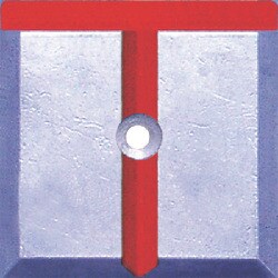 SH-3-1 [STS 境界用標示板(1穴・貼付用)SH-3 (10枚入)]