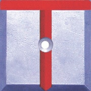 SH-3-1 [STS 境界用標示板(1穴・貼付用)SH-3 (10枚入)]