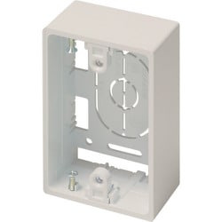 マサル ニュー・エフモール付属品 露出ボックス 1個用 深型 ミルキーホワイト SFBF13
