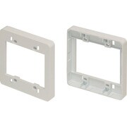 SFBK23 [マサル ニュー・エフモール付属品 コンセント用引出フレーム 2個用 ミルキーホワイト]