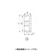 EVN ブッシングプーリー SPB 230mm 溝数4 SPB230-4