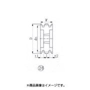 EVN ブッシングプーリー SPB 250mm 溝数6 SPB250-6