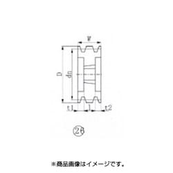 EVN ブッシングプーリー SPC 200mm 溝数4 SPC200-4