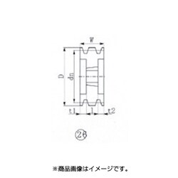 EVN ブッシングプーリー SPC 218mm 溝数3 SPC218-3