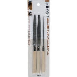 ST-10 [ツボサン クラフト木工ヤスリ 3種セット BP入り （107-7083） 3本入り]
