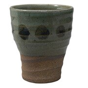萬古焼 鉄水玉 たっぷり ビアカップ 8041-9360