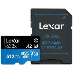 [G]-DLE レーザーカード LEXAR High-Performance 633x microSDXC LSDMI64GBB1JP633Aを