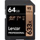 Lexar Professional 633x SDXC UHS-I カード U3 V30 64GB LSD64GCBJP633