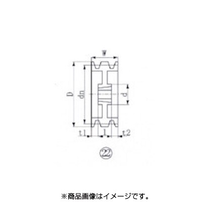 EVN SPZ212-6 [EVN ブッシングプーリー SPZ 212mm 溝数6] - 生産加工用品