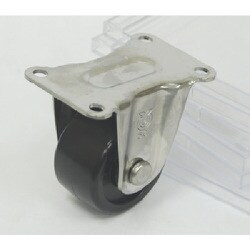 ユーエイ 重量用ステンレスキャスター固定車 65径フェノール車輪 SUS-HR-65PB