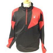 ORION ZIP T-NECK 181348 001BLK/RED Lサイズ [アウトドア カットソー メンズ]