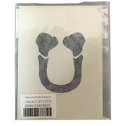 UMLAUT STICKER 5818 BLACK [ロゴステッカー]