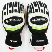 (SP)GS JUNIOR MITTEN S487141113550 ホワイト/ネオングリーン 5インチ [スキーグローブ ジュニア]