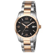 コンクエストクラシック ブラック 腕時計 並行輸入品 2年保証 L2.785.5.56.7