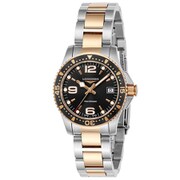 ハイドロコンクエスト ブラック 腕時計 並行輸入品 2年保証 L3.340.3.58.7