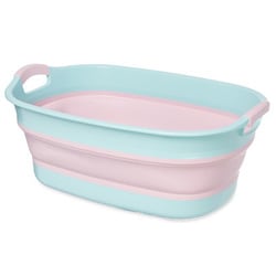 たためるおおきなたらい ピンク I-563-8