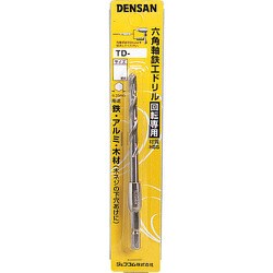 デンサン 六角軸鉄工ドリル4.5mm TD-45