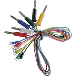 テイシン 端子付テストリード 50cm 丸端子⇔バナナプラグ (6本入) TLA-40