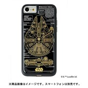 SWG11 [FLASH 基盤アートケース iPhone 8/iPhone 7 M-FALCON（ミレニアムファルコン） ブラック]