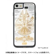 SWG12 [FLASH 基盤アートケース iPhone 8/iPhone 7 M-FALCON（ミレニアムファルコン） ホワイト]