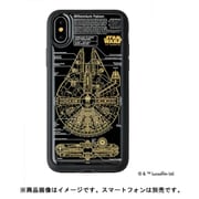 SWG09 [FLASH 基盤アートケース iPhone X M-FALCON（ミレニアムファルコン） ブラック]