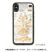 SWG10 [FLASH 基盤アートケース iPhone X M-FALCON（ミレニアムファルコン） ホワイト]