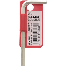 ボンダス 六角L-レンチ ショート 4.5mm WL4.5MM