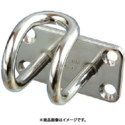 WPH-8 [水本 ステンレス ワイヤープレートフック 72mm×40mm （849-3183） 1個]