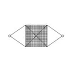 WRM120X1.8 [大洋 ワイヤモッコ リング付 12×9×120目×1.8M角]